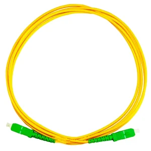 Cabo de fibra óptica patch cord apc monomodo simplex 2mt gigabit
