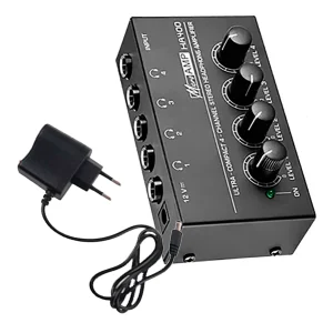 Amplificador de Fone Ouvido profissional C Fonte 4 Saidas Palco, rádio, studio HA400 Power