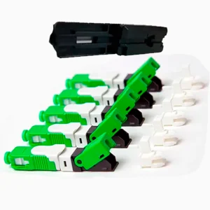 30 Conector De Campo com Gabarito Click SC APC Gigabit Reutilizável verde De Alta Precisão