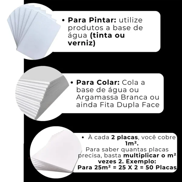 29 Placa Isopor 100cm X 50cm X 3cm (30mm) Termico Acustico forro teto - Image 3