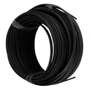 100m cabo óptico drop preto flat 1fo fibra homologado