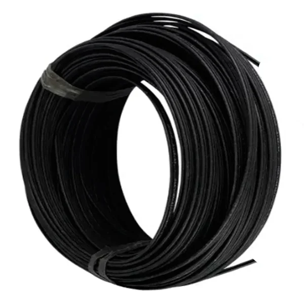 100m cabo óptico drop preto flat 1fo fibra homologado