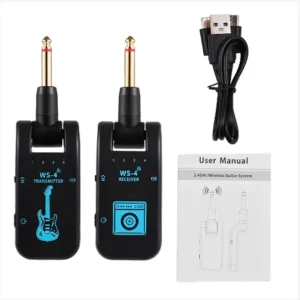 Plug P10 transmissor e Receptor de áudio som sem fio em Tempo Real 2.4G 48K 16Bit