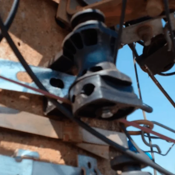 kit poste abraçadeira completa com supa bap anel duplo para cabo drop fibra optica ftth - Image 5
