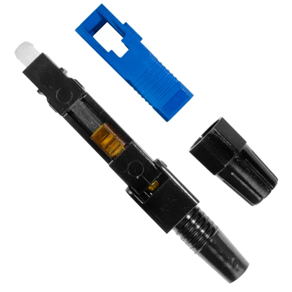 5 Conector SC UPC Óptico de Rosca Preto Fast Connector rede fibra cftv Internet drop - Image 2