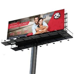 Lona para Outdoor Tamanho 9x3mt em HD Alta definição Borda 5cm Com ilhós